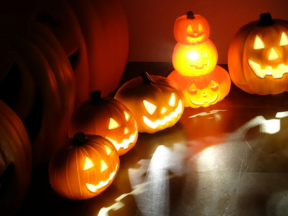 楽天市場】ジャック・オー・ランタン LED パンプキンライト Lサイズ