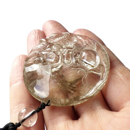 楽天市場】ルチルクォーツ 龍 彫刻 ストラップ 天然石 パワーストーン