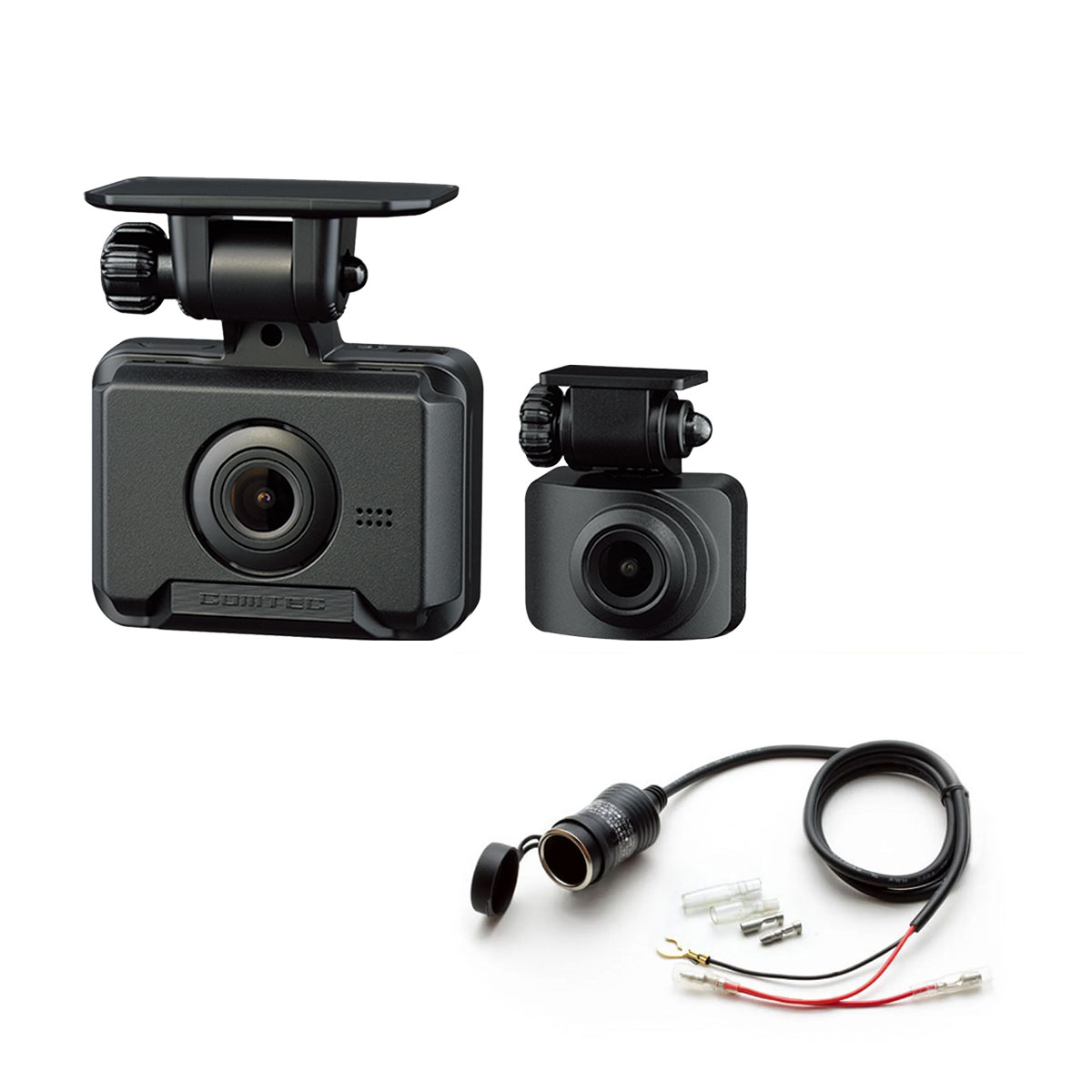 楽天市場】【お得なセット品】コムテック ZDR018 前後2カメラドライブ