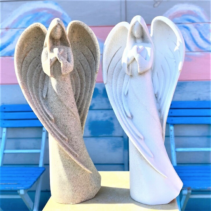 楽天市場】≪天使 置物・インテリア雑貨≫ 大きな翼の優美なエンジェル