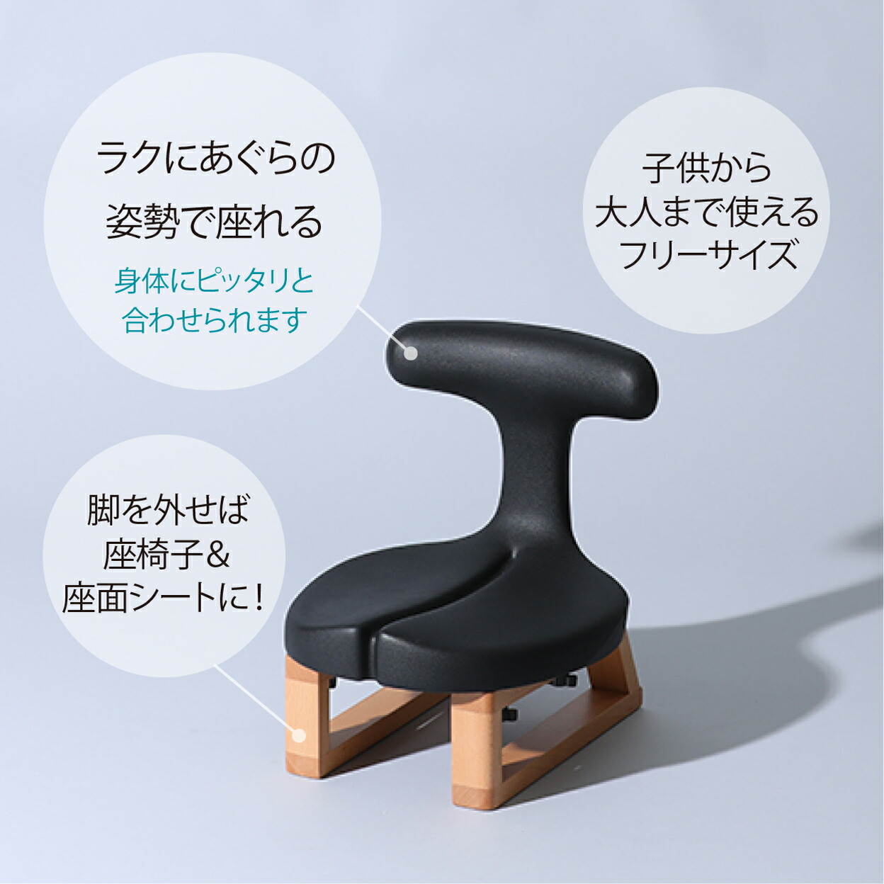 楽天市場】公式 坐骨神経痛 脊柱管狭窄症 腰痛対策 あぐら 座椅子 姿勢