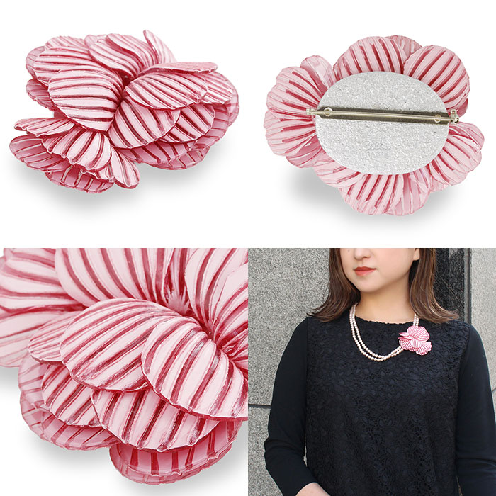 楽天市場】ABISTE 【WEB限定】 フランス製花びらモチーフブローチ