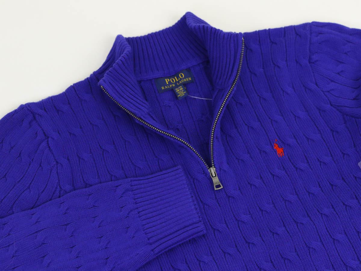 楽天市場】ポロ ラルフローレン ボーイズ コットン ケーブルニット