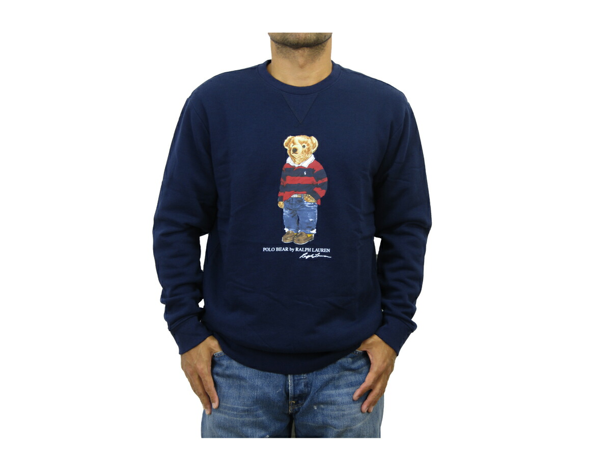 楽天市場】ポロ ラルフローレン メンズ クルーネック ポロベアー