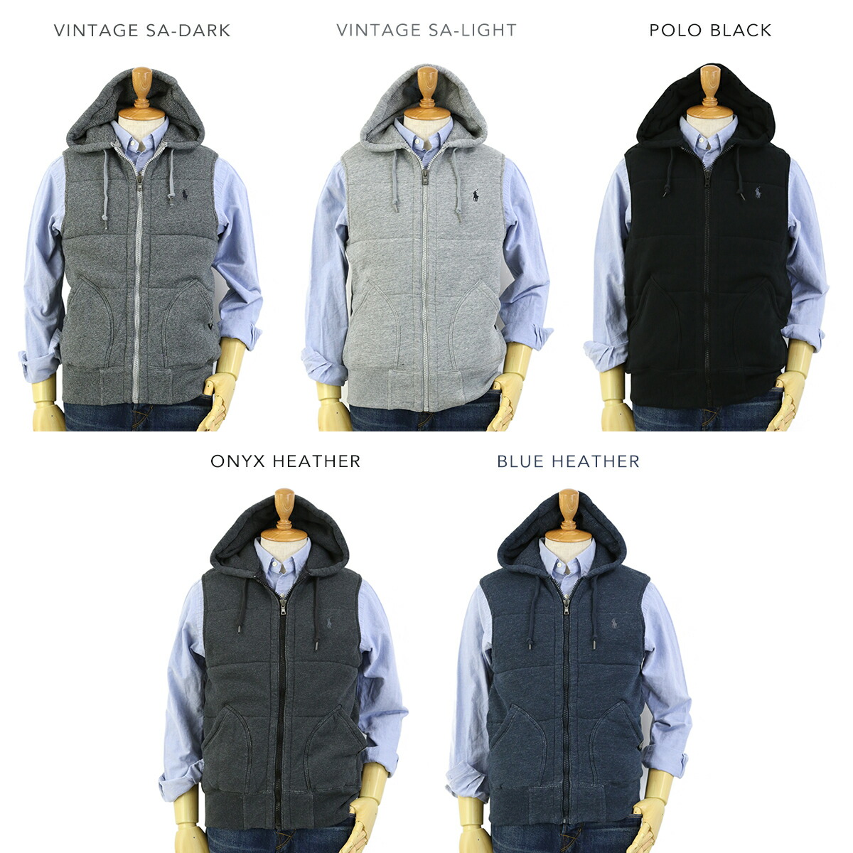 楽天市場】POLO by Ralph Lauren Men's Fleece Vest Hoodie USポロ