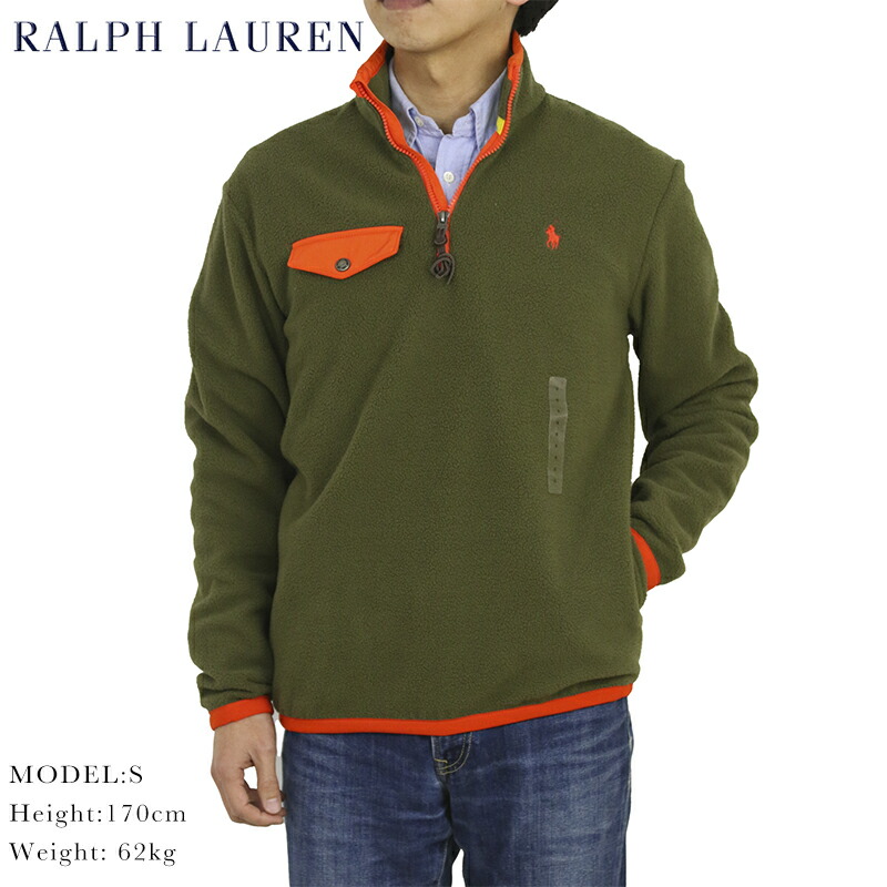 楽天市場】ポロ ラルフローレン メンズ フリース ハーフジップ プル