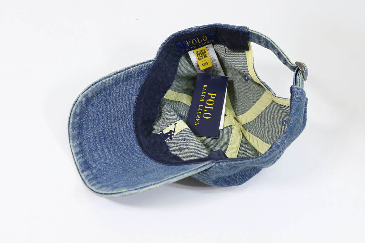楽天市場】ポロ ラルフローレン デニム キャップ ワンポイント