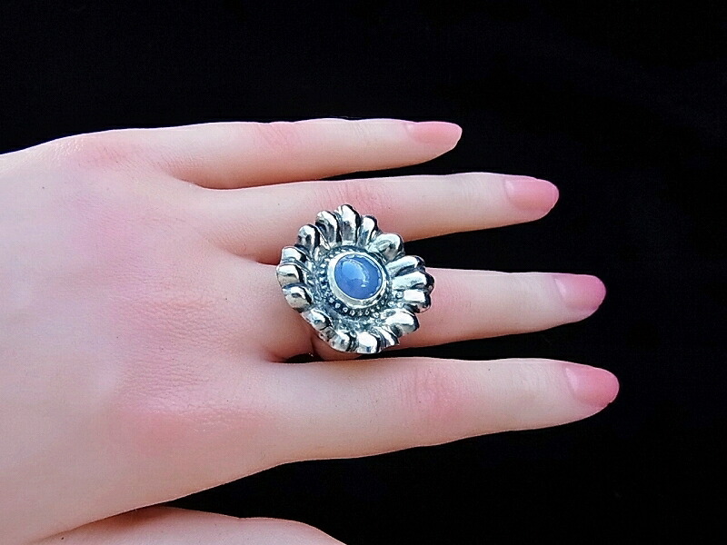 楽天市場】サンフラワー（ラベンダーヒスイ）リング シルバー925 翡翠