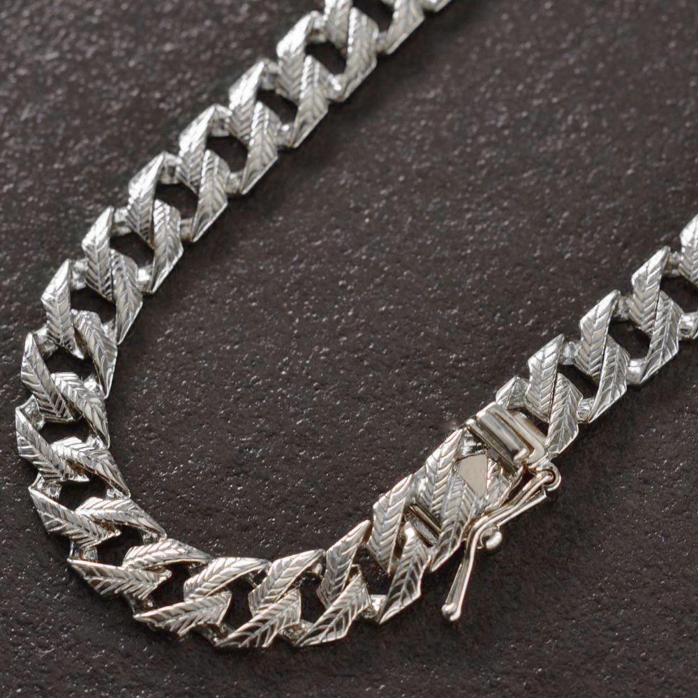 楽天市場】喜平 アンクレット K18 18KWG 18金 メンズ ホワイトゴールド