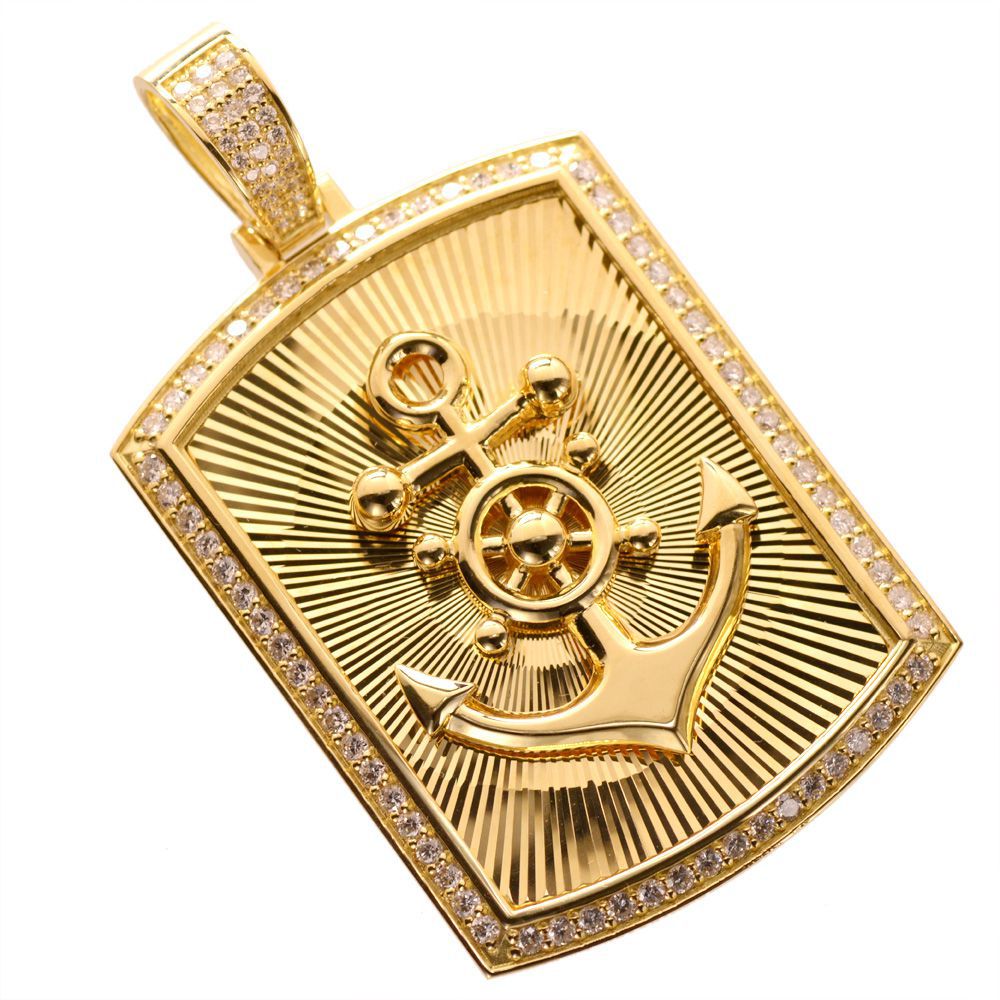 楽天市場】ペンダントトップ メンズ 18金 K18 18K マリン 舵輪