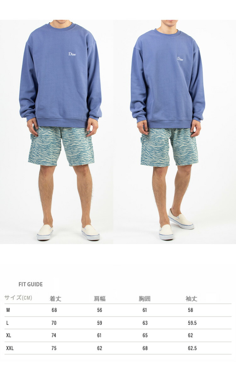 楽天市場】Dime ダイム スウェット CLASSIC SMALL LOGO CREWNECK