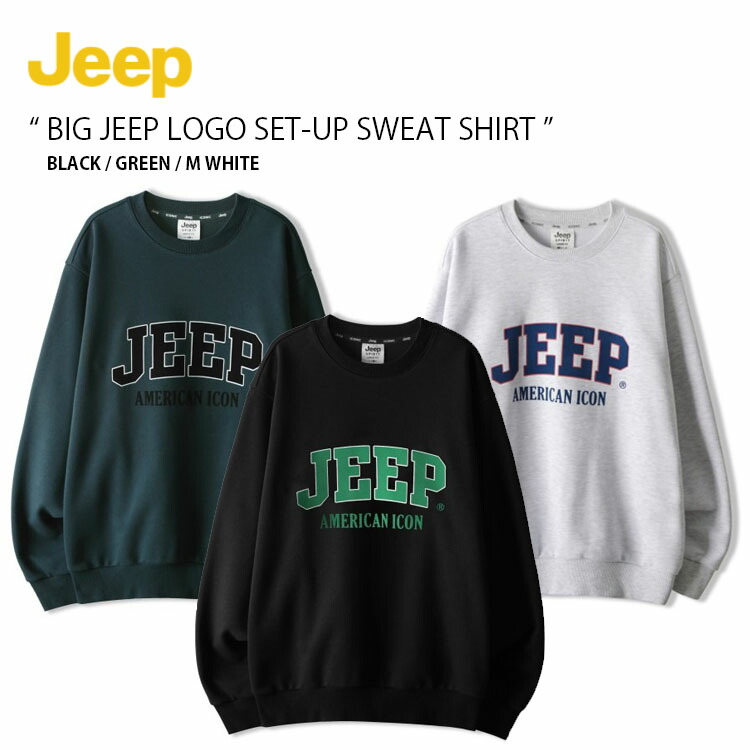 楽天市場】Jeep ジープ スウェット BIG JEEP LOGO SET-UP SWEAT SHIRT