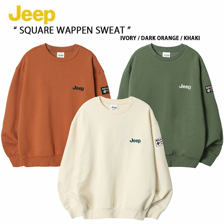 楽天市場】Jeep ジープ スウェット トレーナー SQUARE WAPPEN SWEAT