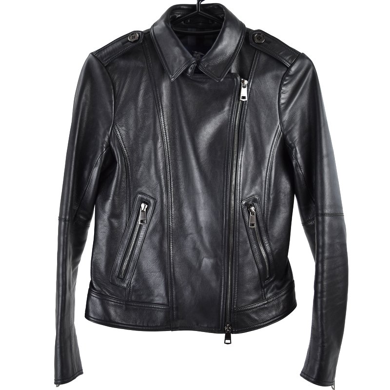 楽天市場】バーバリー ロンドン レザー ライダースジャケット ブラック