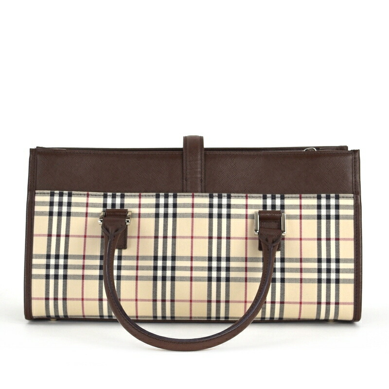 楽天市場】バーバリー バッグ レディース レザー ファブリック ノバ