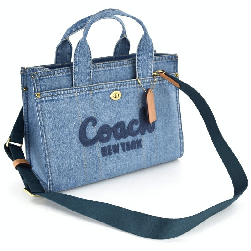 楽天市場】コーチ バッグ レディース カーゴトート デニム CR657 2WAY