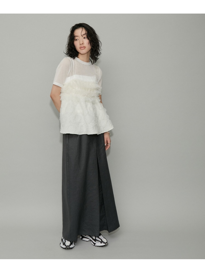 楽天市場】【SALE／30%OFF】【WEB限定・洗える】チュールフリル