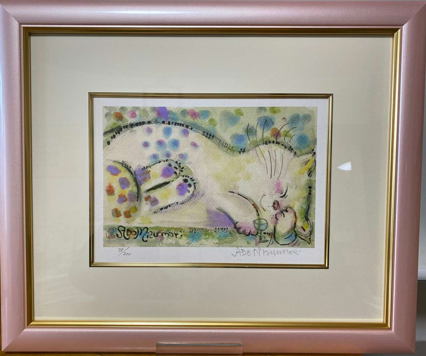 楽天市場】水森亜土アート作品 デジタルリトグラフ亜土ちゃんの直筆