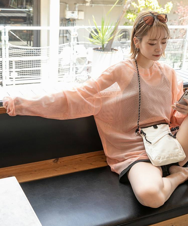 楽天市場】オーバーサイズ・カラバリ豊富 メッシュ トップス シアー