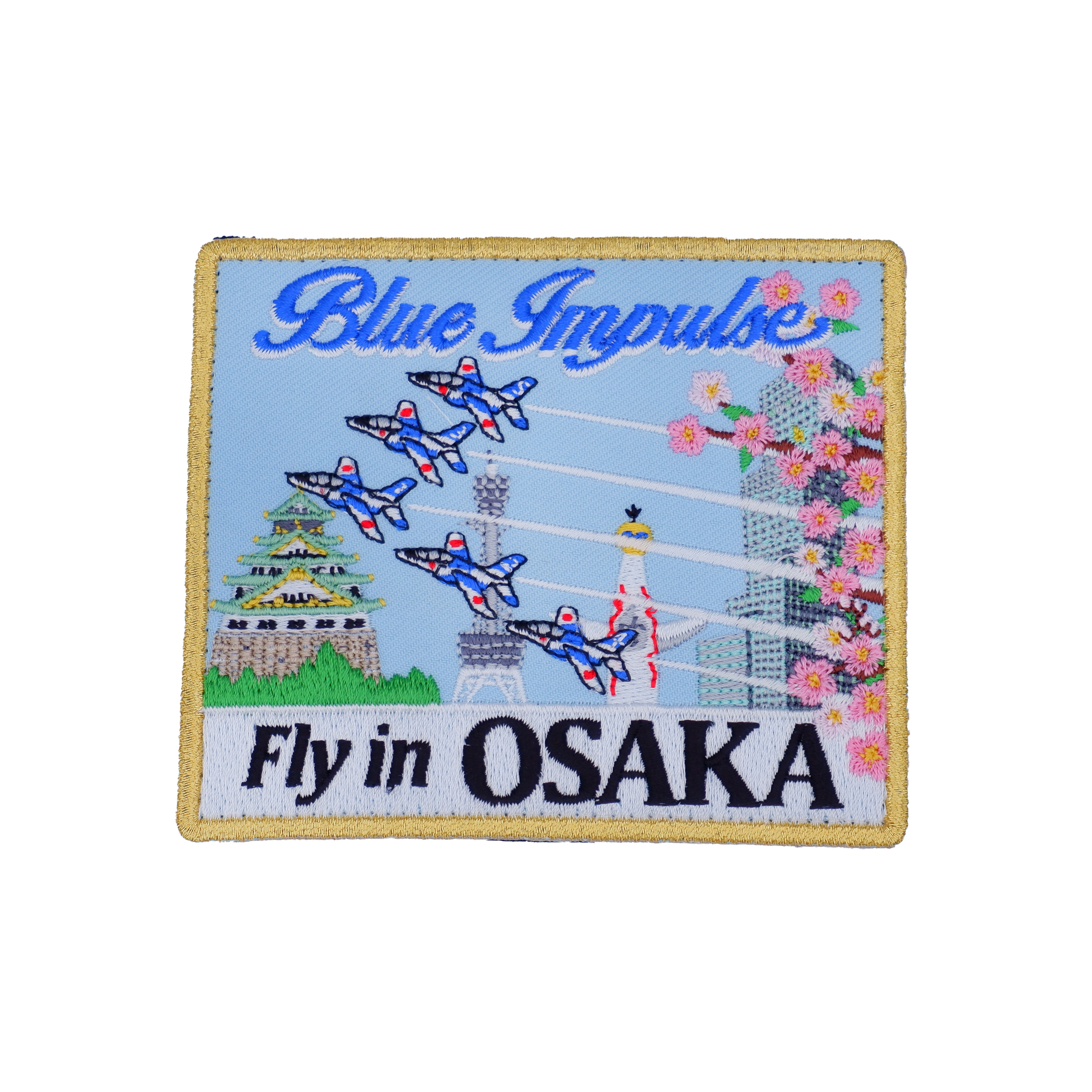 楽天市場】ブルーインパルス Fly in OSAKA ロゴ ワッペン パッチ Blue
