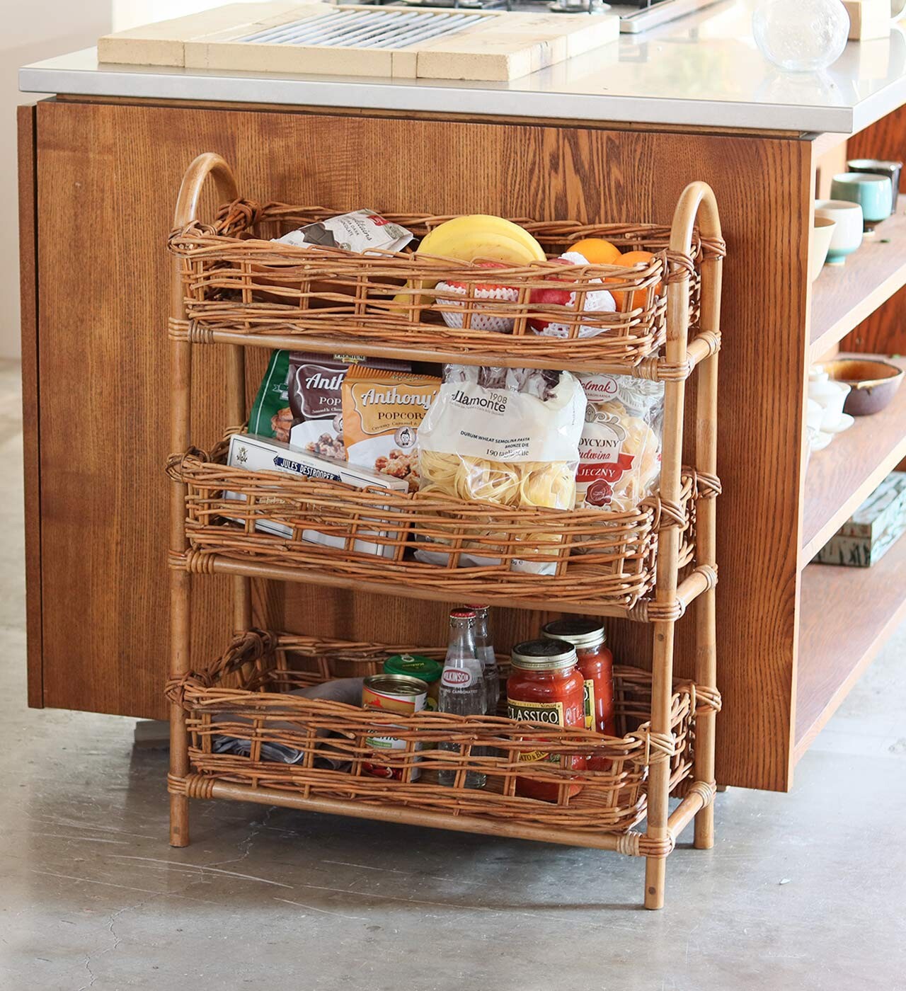 楽天市場】ラタン ランドリーボックス 脱衣カゴ バスケット 棚 ラック