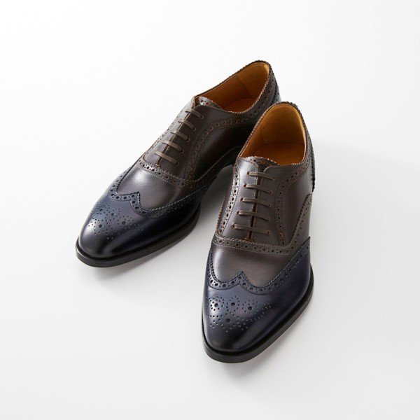 楽天市場】ビジネスシューズ メンズ ウイングチップ 3カラーコンビ