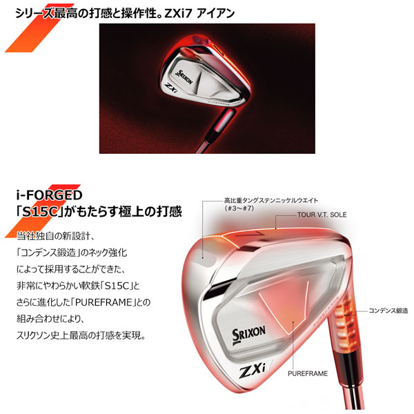 楽天市場】スリクソン SRIXON ZXi7 6本セット(5-PW) N.S.PRO MODUS3