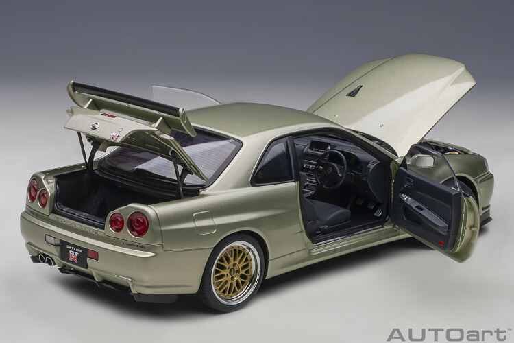楽天市場】オートアート 1/18 日産 スカイライン GT-R (R34) Vスペック