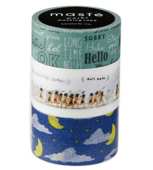 楽天市場】【Marksマステ】マークスマスキングテープ3巻セット