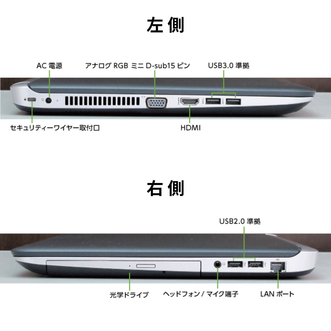 楽天市場】【テレワーク最適】中古 ノートパソコン HP ProBook 450 G3