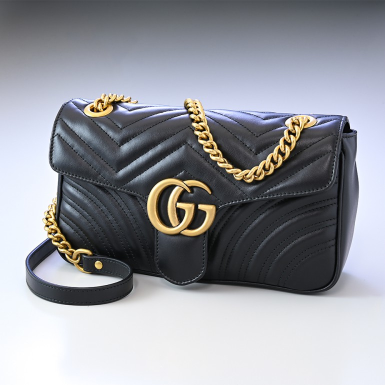 楽天市場】グッチ GUCCI バッグ レディース GGマーモント キルティング