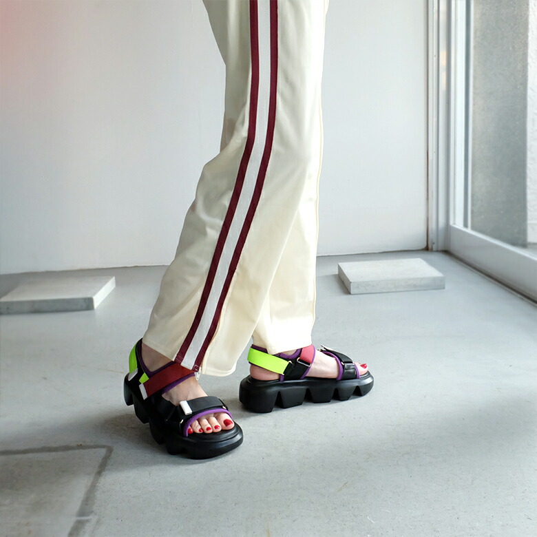 楽天市場】MANA マナ レディース サンダル 厚底 スポーツサンダル