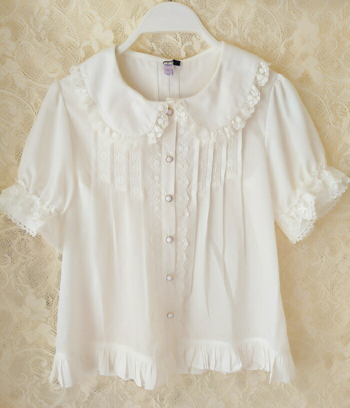 楽天市場】ロリータ ブラウス レディース ゴシック シャツ 夏 半袖