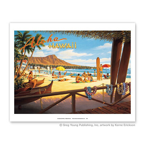 楽天市場】【ハワイアン アート プリント】海 ビーチ 風景 景色