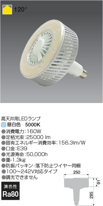 楽天市場】フィリップス LED高天井器具用ランプ 電源内蔵形 TrueForce