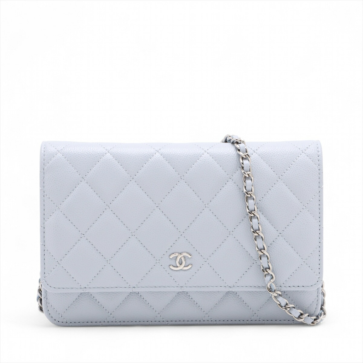 楽天市場】シルバー シャネル チェーンウォレット キャビアスキンの通販