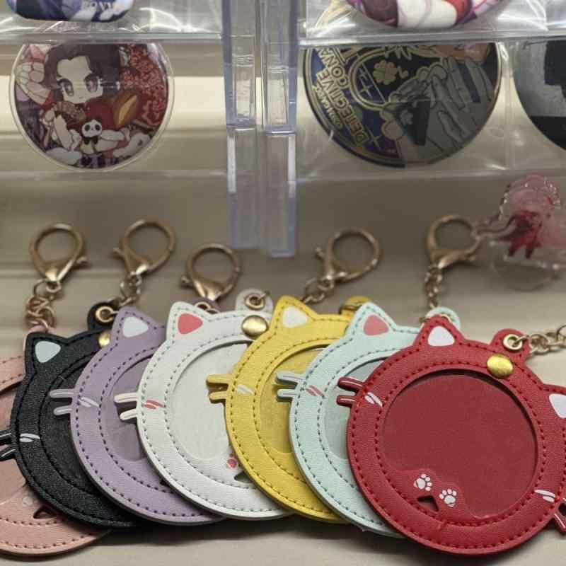 楽天市場】[PandaSays] 2枚入り缶バッジカバー 可愛い猫です皮革バッジ