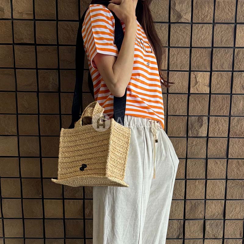 楽天市場】PATOU パトゥ AC0440140 ラフィア スモール JP トートバッグ