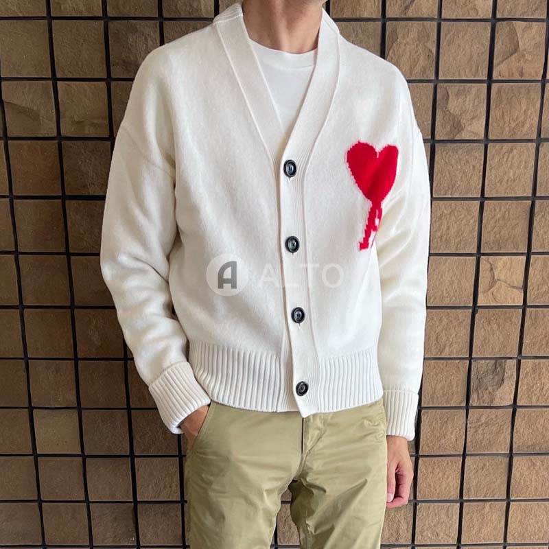 楽天市場】☆2024秋冬入荷☆ AMI PARIS アミ パリス BFUKC002 Vネック