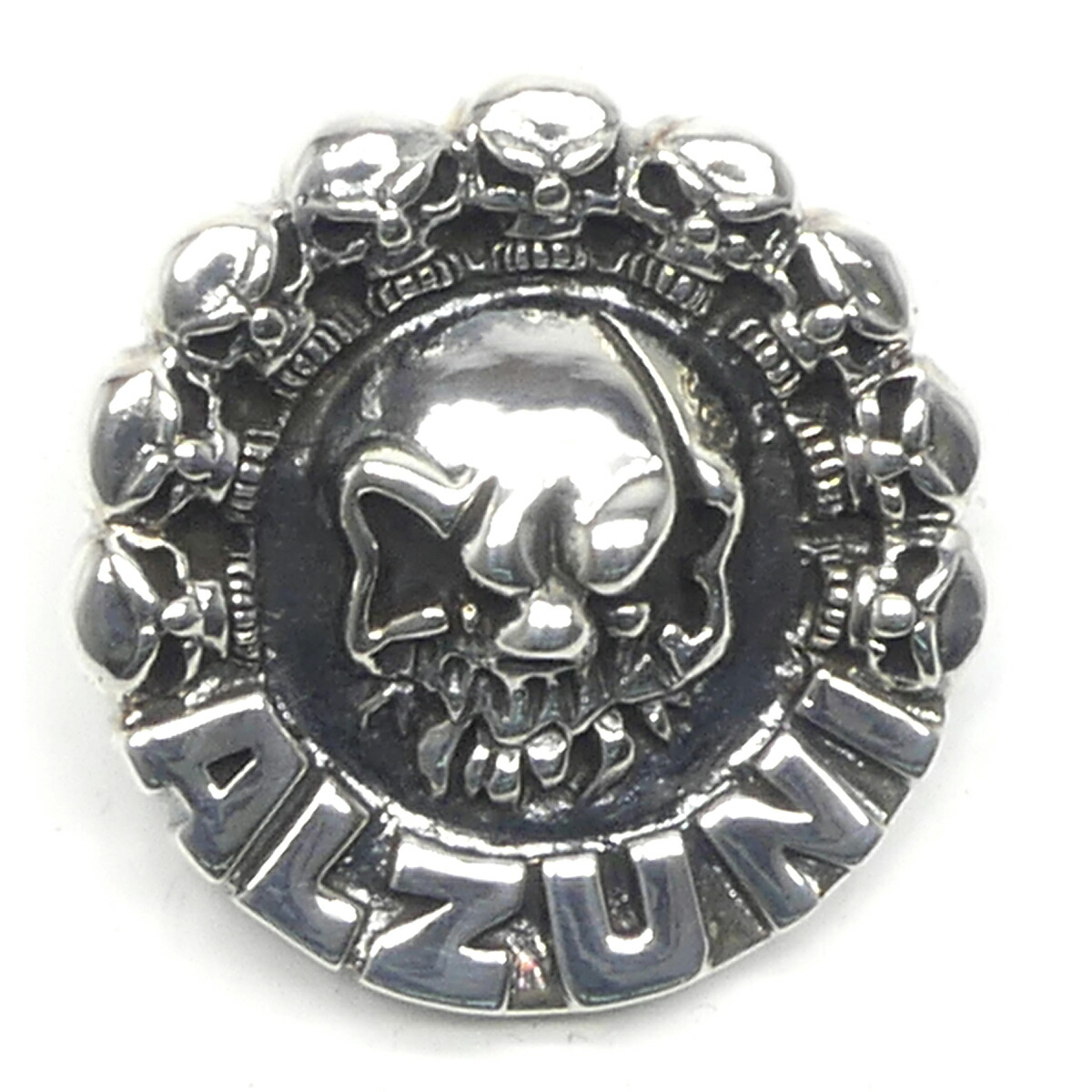 楽天市場】送料無料 ALZUNI アルズニ シルバー コンチョ スカル 950