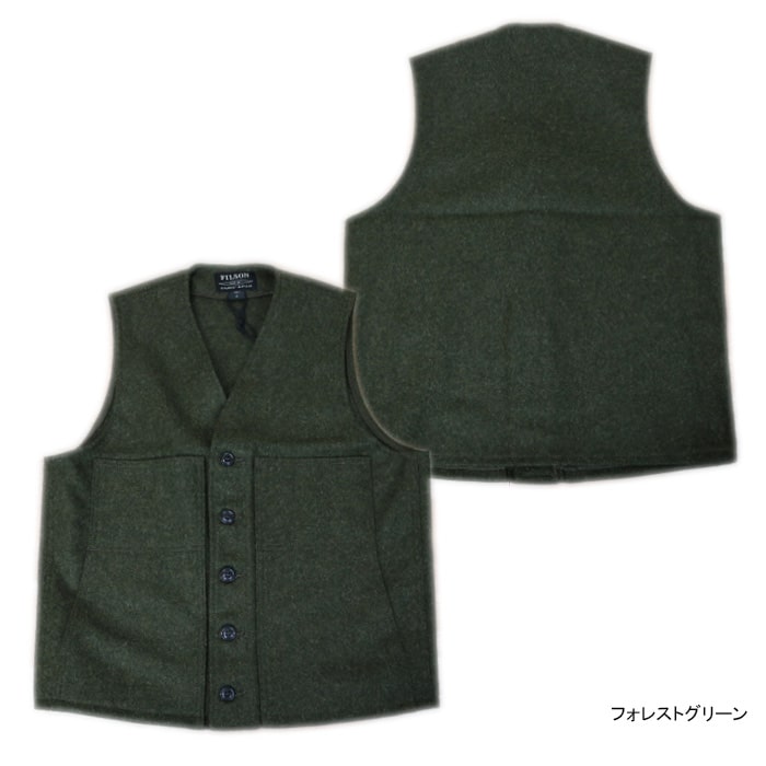 希少色 フィルソン マッキーノウールベスト 36 ブルーブラック 美品 4
