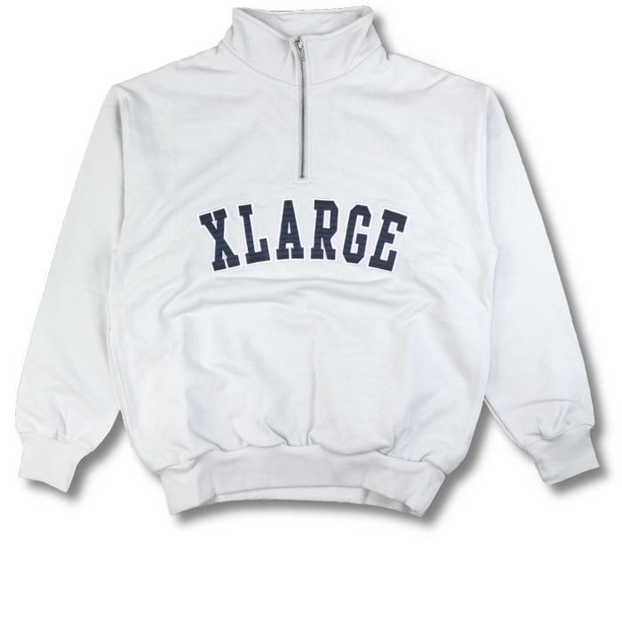 楽天市場】XLARGE ARCH LOGO HALF ZIP SWEATSHIRT エクストララージ