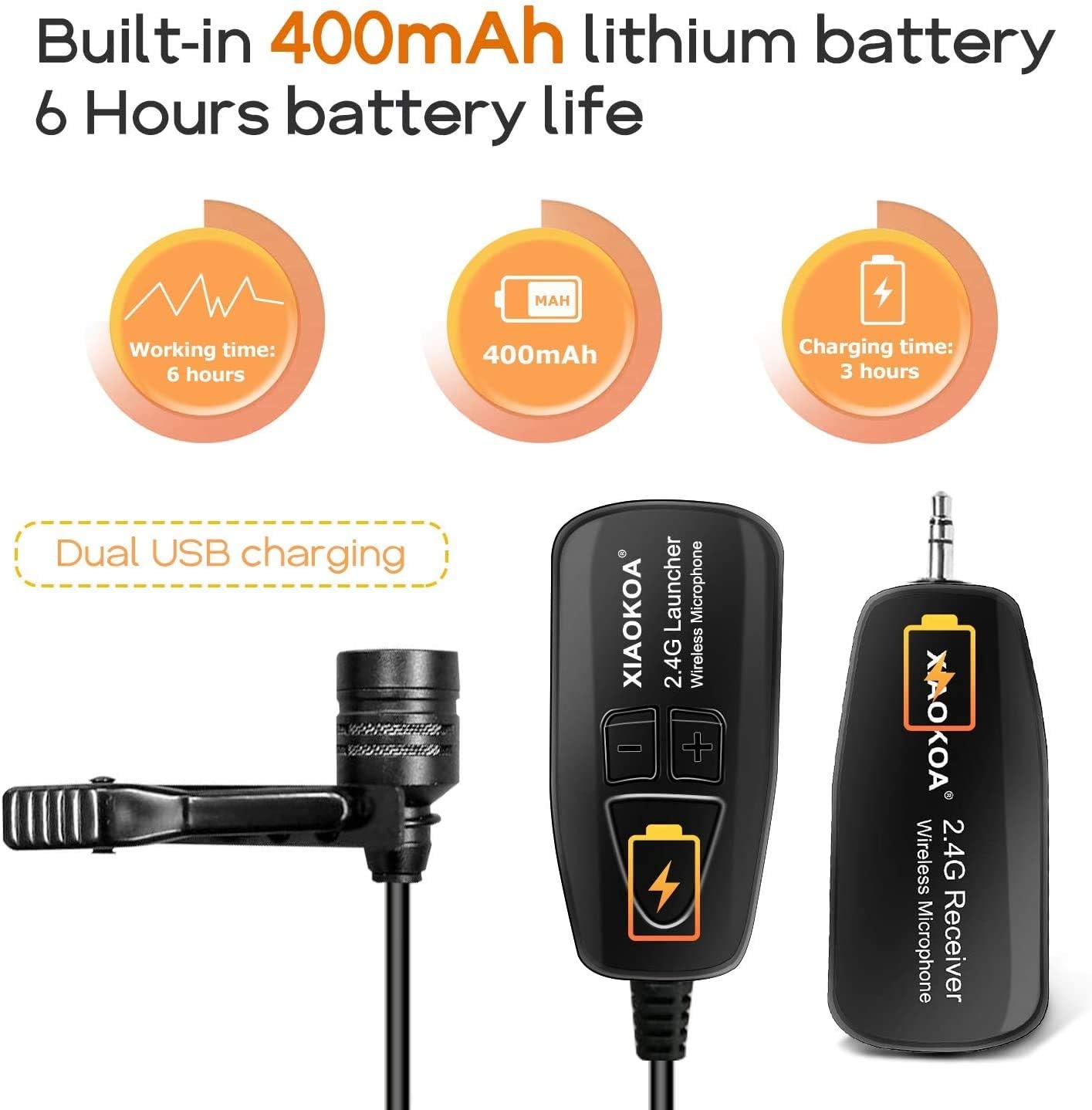 楽天市場】【技適マーク認証済】ワイヤレスマイク 2.4G XIAOKOA スマホ