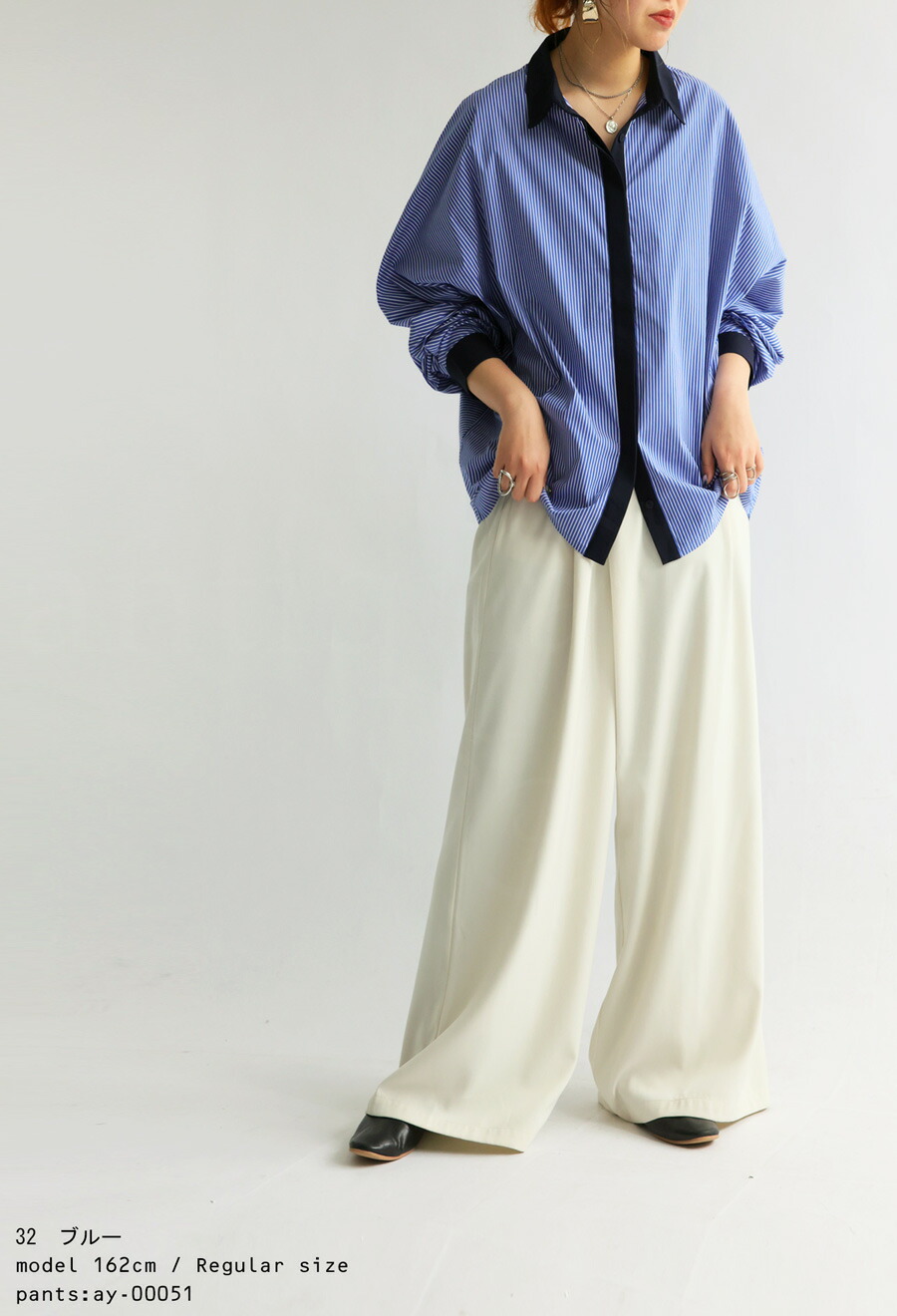 楽天市場】シャツ レディース トップス 長袖 ストライプ柄 送料無料