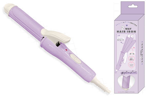 楽天市場】ヘアアイロン 2wayヘアアイロンパープル ヘアアイロン