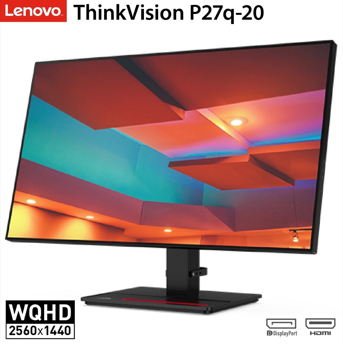 楽天市場】Lenovo P27q-20 ThinkVision 27インチ ドッキング機能付き