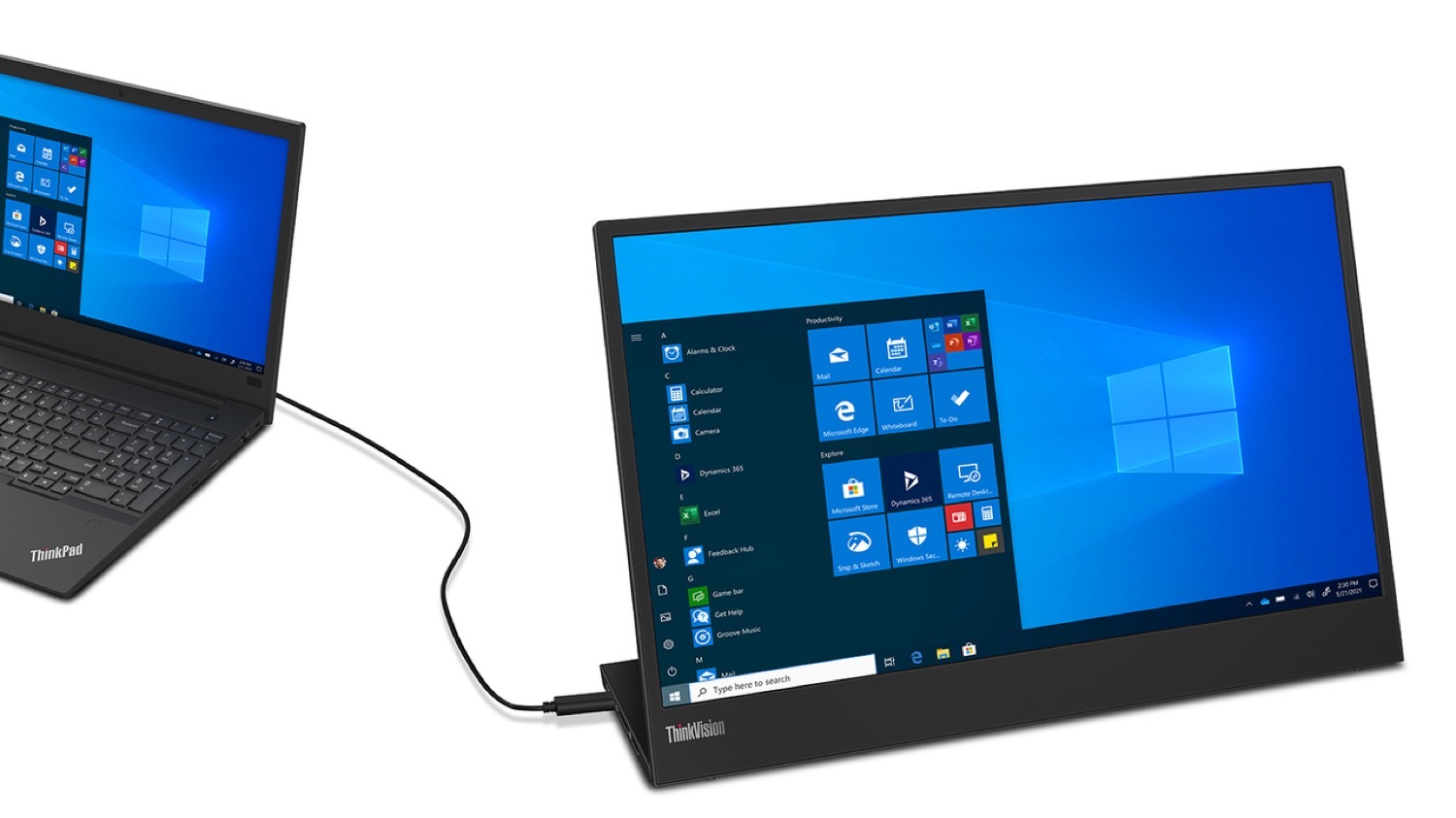 楽天市場】Lenovo ThinkVision M15 15.6型 モバイルモニター USB Type