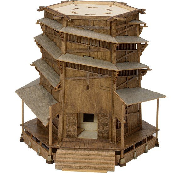 会津 さざえ堂 建築模型 完成品 会津 さざえ堂 建築模型 完成品 - メルカリ