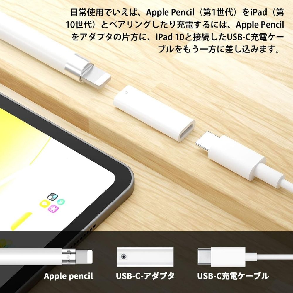 楽天市場】Apple USB-C - Apple Pencilアダプタ iPad第10世代対応 純正
