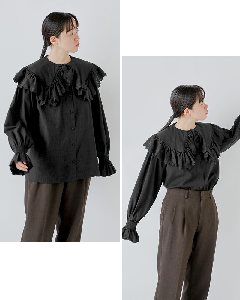 楽天市場】Shinzone シンゾーン コットン レースカラー ブラウス “LACE